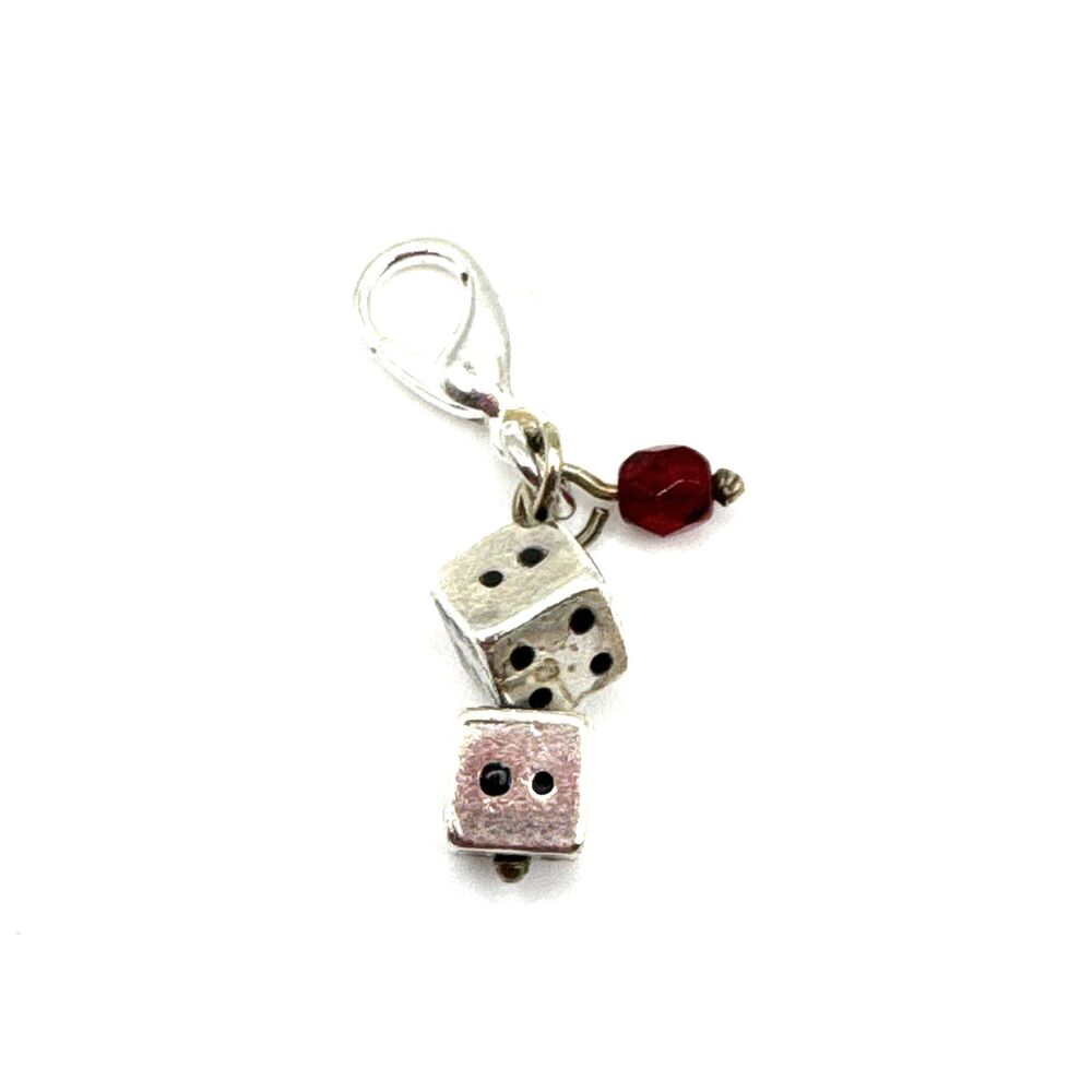 Brighton Nevada State Dice Roll The Las Vegas Gambling Custom Silver Clip Charm